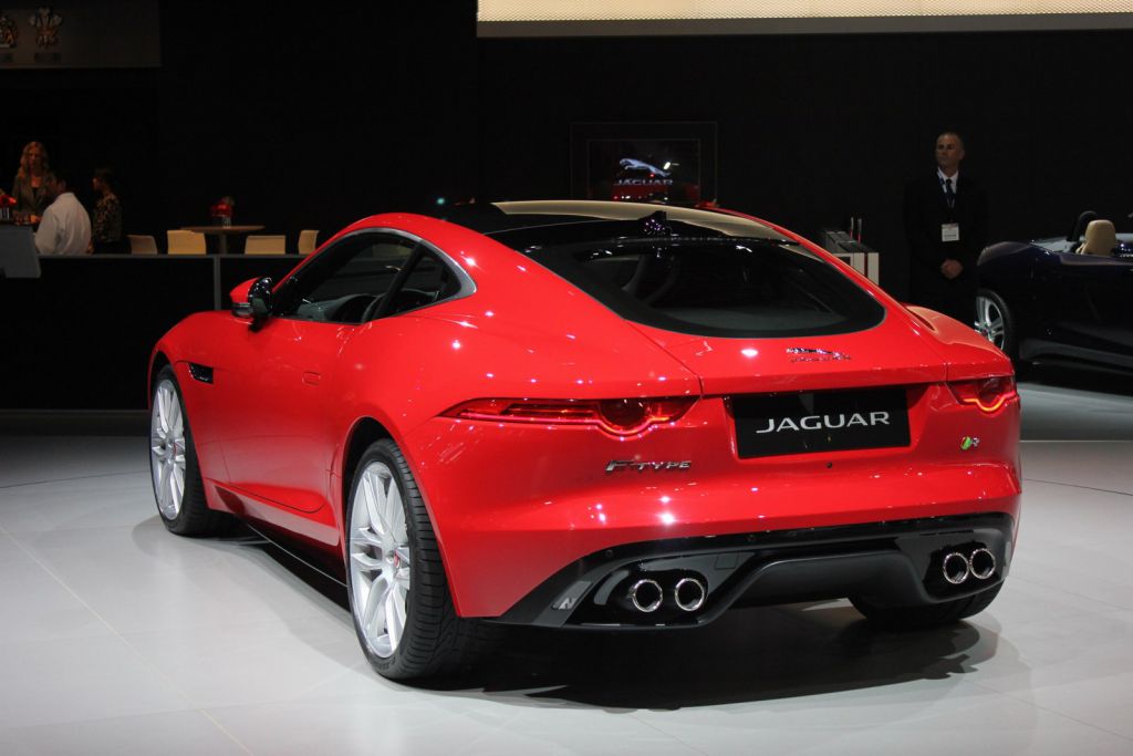 Jaguar-F-Type-R-Coupe-at-LA-Auto-Show-rear-three-quarters