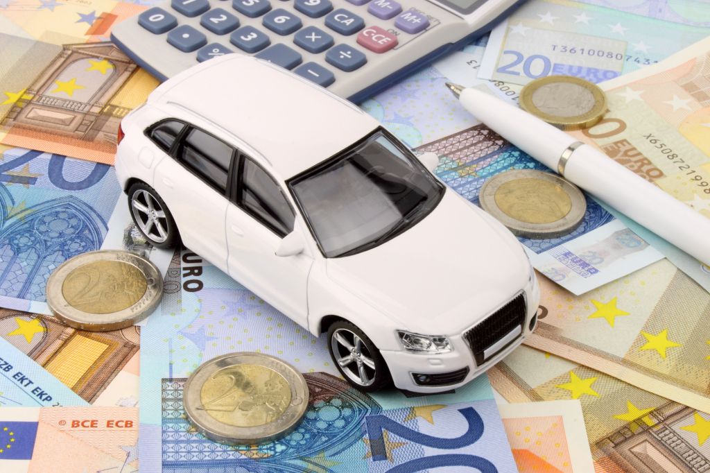 A luxury car finance metaphor in Euro money.